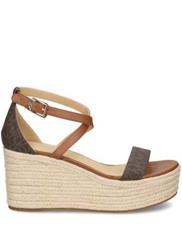 Sandales compensées à motif monogrammé - Michael Kors - Modalova