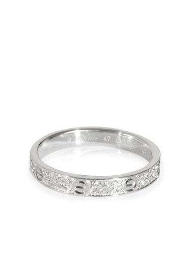 Bague en or blanc 18ct pavée de diamants - Cartier - Modalova