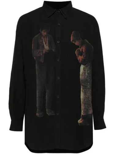 Chemise à imprimé art - Yohji Yamamoto - Modalova