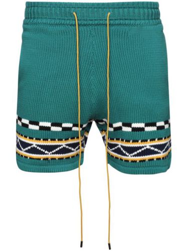 Short Bateau en maille intarsia - RHUDE - Modalova