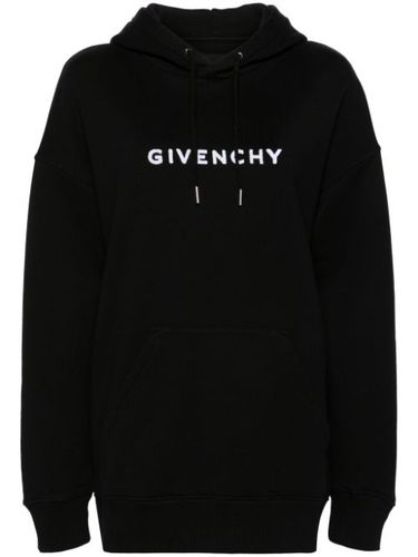 Hoodie en coton à logo floqué - Givenchy - Modalova