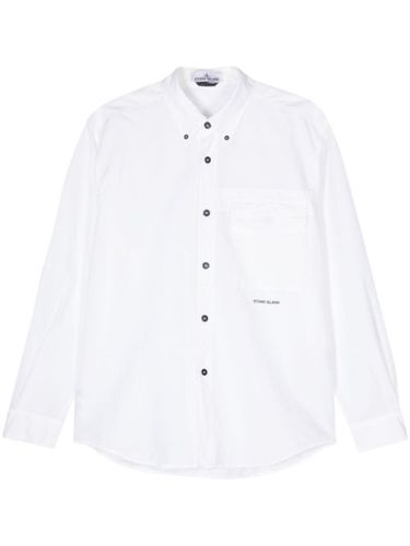 Chemise en coton à logo imprimé - Stone Island - Modalova