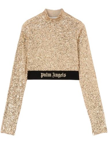 Haut à ornements de sequins - Palm Angels - Modalova