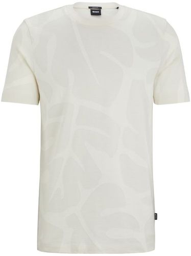 T-shirt à motif en jacquard - BOSS - Modalova