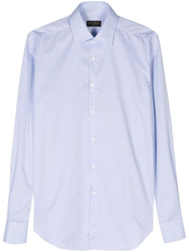 Chemise en coton à col italien - Dell'oglio - Modalova