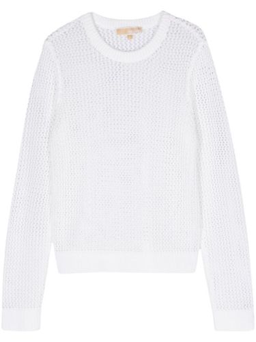 Pull en maille ajourée à col rond - Michael Michael Kors - Modalova