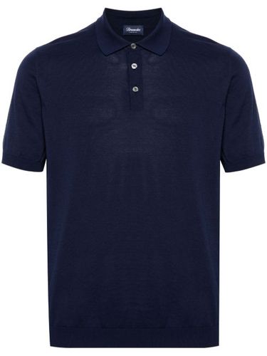 Drumohr polo en maille fine - Bleu - Drumohr - Modalova