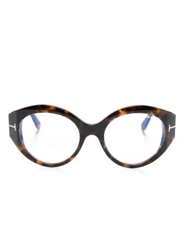 Lunettes de soleil à monture ovale - TOM FORD Eyewear - Modalova