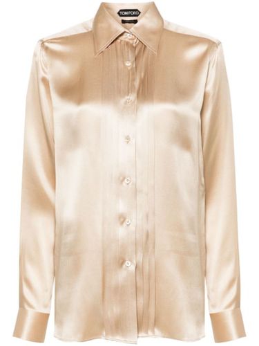 Chemise à plastron plissé - TOM FORD - Modalova