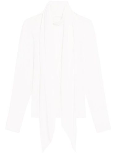 Blouse en soie à détail de foulard - Helmut Lang - Modalova