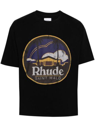 T-shirt en coton à logo imprimé - RHUDE - Modalova