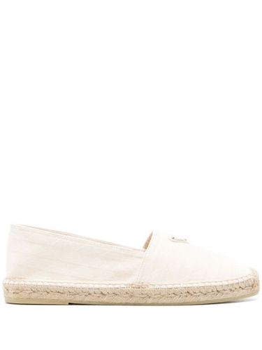Espadrilles à logo émaillé - Prada - Modalova