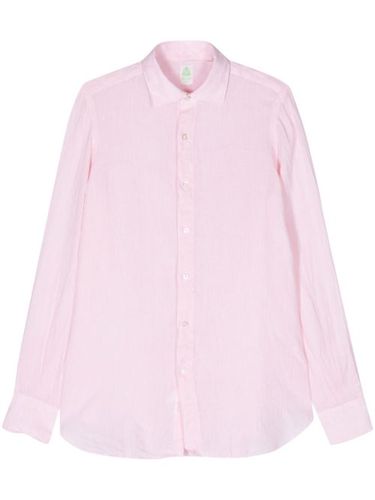 Chemise en lin à col italien - Finamore 1925 Napoli - Modalova