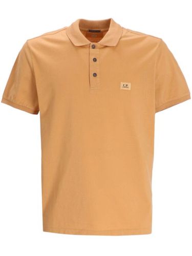 Polo en coton à logo appliqué - C.P. Company - Modalova