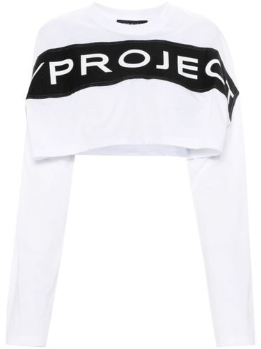 T-shirt crop à logo appliqué - Y/Project - Modalova