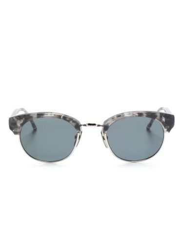 Lunettes de soleil à monture ovale - Thom Browne Eyewear - Modalova