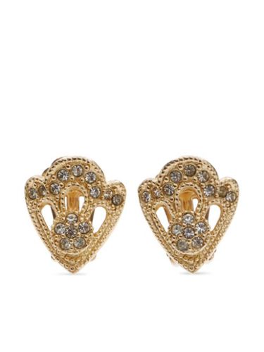 Boucles d'oreilles à strass - Christian Dior Pre-Owned - Modalova