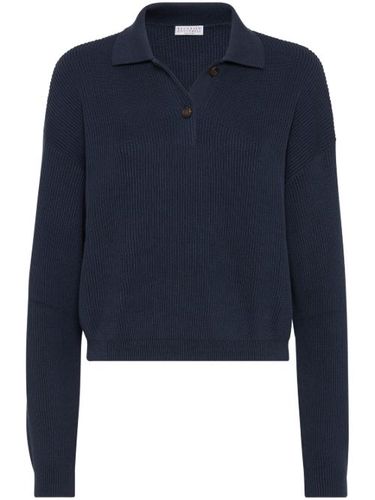 Polo en maille nervurée - Brunello Cucinelli - Modalova