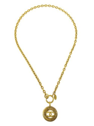 Collier à médaillon CC (1990-2000) - CHANEL Pre-Owned - Modalova