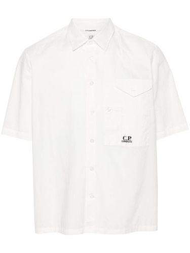 Chemise en coton à logo brodé - C.P. Company - Modalova