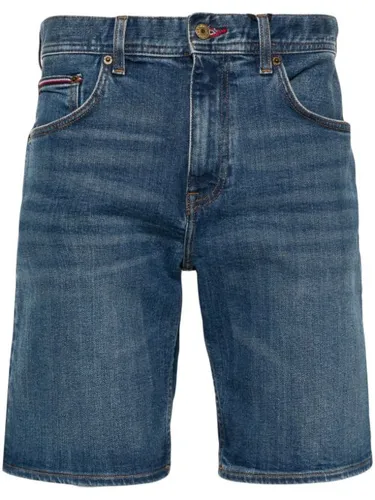 Short en jean à logo brodé - Tommy Hilfiger - Modalova