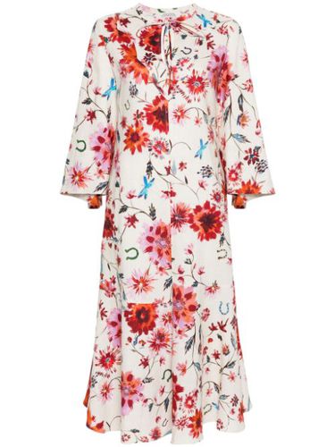 Robe mi-longue en lin à fleurs - Dorothee Schumacher - Modalova