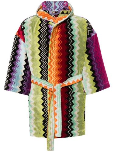 Peignoir en coton à motif zig-zag - Missoni Home - Modalova