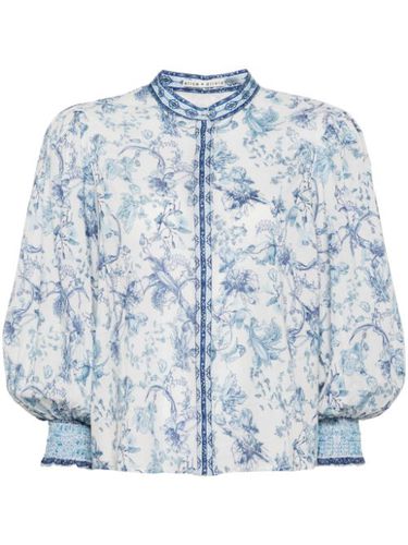 Blouse en coton April à fleurs - alice + olivia - Modalova