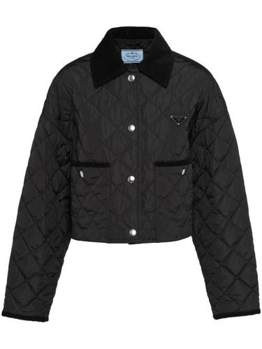 Prada veste crop à logo - Noir - Prada - Modalova