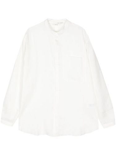 Chemise en lin à col officier - Isabel Benenato - Modalova