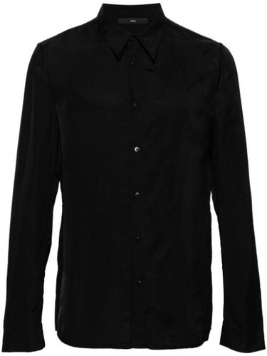 Chemise satinée à manches longues - SAPIO - Modalova