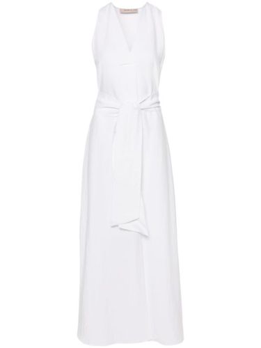 Robe longue à taille ceinturée - Blanca Vita - Modalova