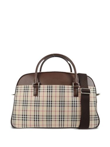 Sac porté épaule à motif House Check (années 1990-2000) - Burberry Pre-Owned - Modalova