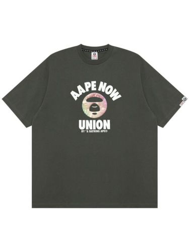 T-shirt en coton à logo imprimé - AAPE BY *A BATHING APE® - Modalova