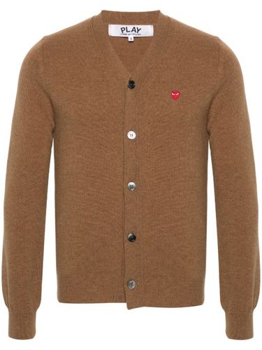 Cardigan en laine à patch cœur - Comme Des Garçons Play - Modalova