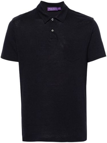 Polo en piqué à design ondulé - Ralph Lauren Purple Label - Modalova