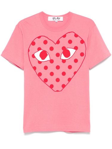 T-shirt en coton à logo imprimé - Comme Des Garçons Play - Modalova