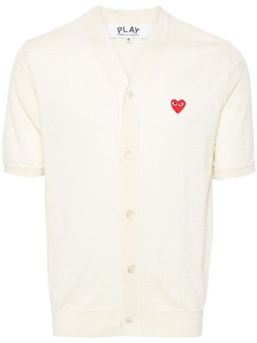 Cardigan en laine à patch cœur - Comme Des Garçons Play - Modalova