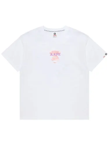 T-shirt en coton à logo imprimé - AAPE BY *A BATHING APE® - Modalova