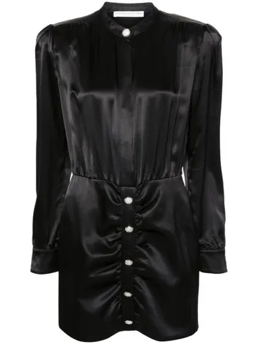 Robe en soie à manches longues - Alessandra Rich - Modalova