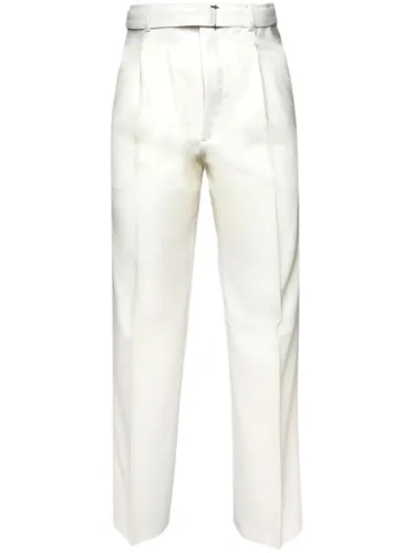 X Future pantalon en laine vierge à taille ceinturée - Lanvin - Modalova