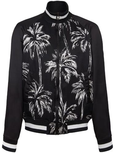 Veste bomber à imprimé palmier - Balmain - Modalova