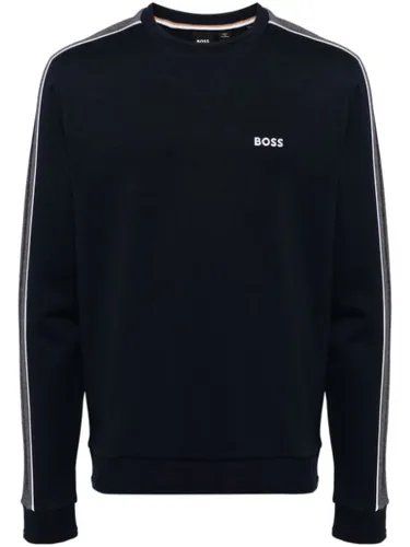 BOSS sweat à logo brodé - Bleu - BOSS - Modalova