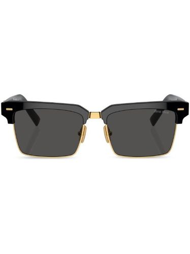 Lunettes de soleil carrées à logo - Miu Miu Eyewear - Modalova