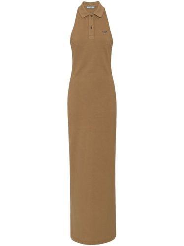 Prada robe à coupe longue - Marron - Prada - Modalova