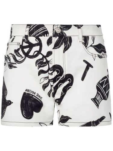 Short à imprimé graphique - MOSCHINO JEANS - Modalova