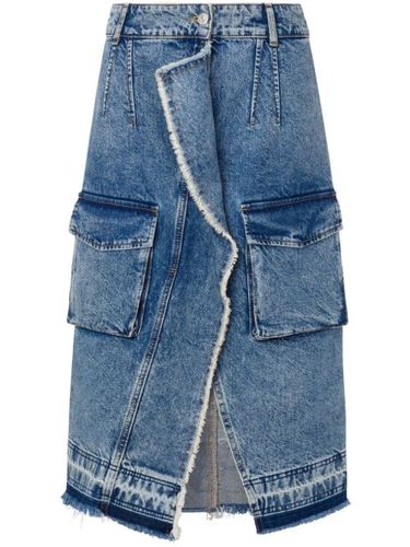 Jupe asymétrique à poches cargo - MOSCHINO JEANS - Modalova