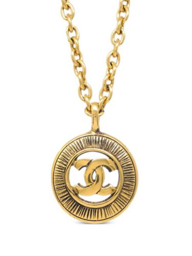 Collier à médaillon CC (années 1980-1990) - CHANEL Pre-Owned - Modalova