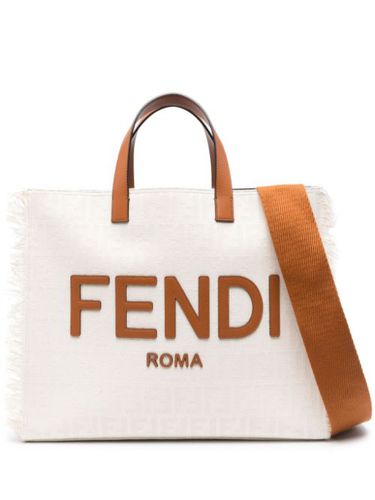 Sac cabas à logo en jacquard - FENDI - Modalova