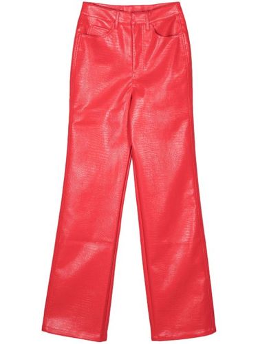 Pantalon droit en cuir artificiel - ROTATE BIRGER CHRISTENSEN - Modalova